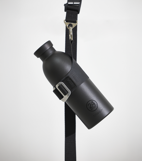 Pack bouteille "Titanium Bottle" + bandoulière - Abyss