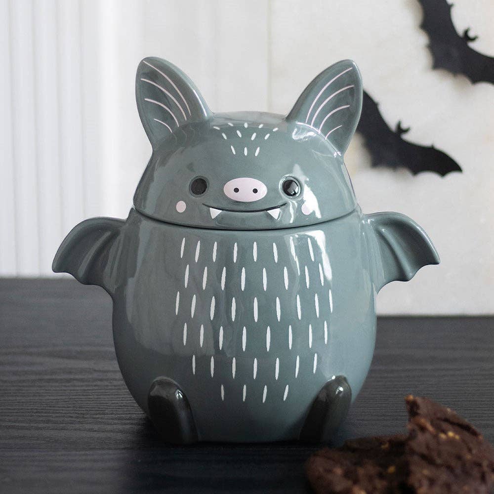 Pot à biscuits Halloween chauve-souris mignonne