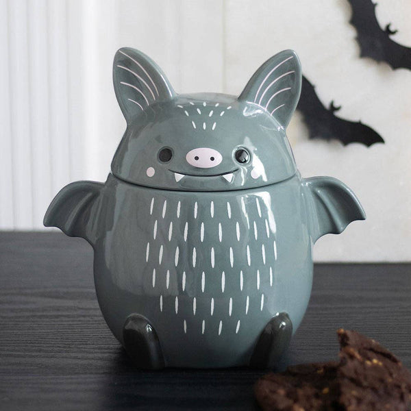 Pot à biscuits Halloween chauve-souris mignonne