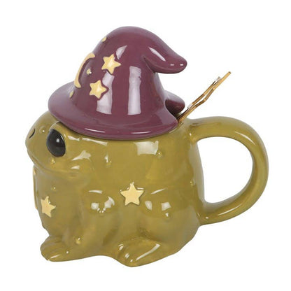 Mug en forme de crapaud magique pour Halloween avec cuillère