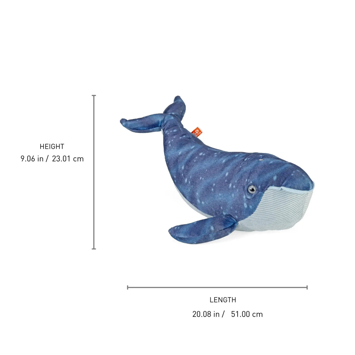 Wild Republic Cuddlekins Blue Whale Stuffed Animal - 12" Stuffed Animals