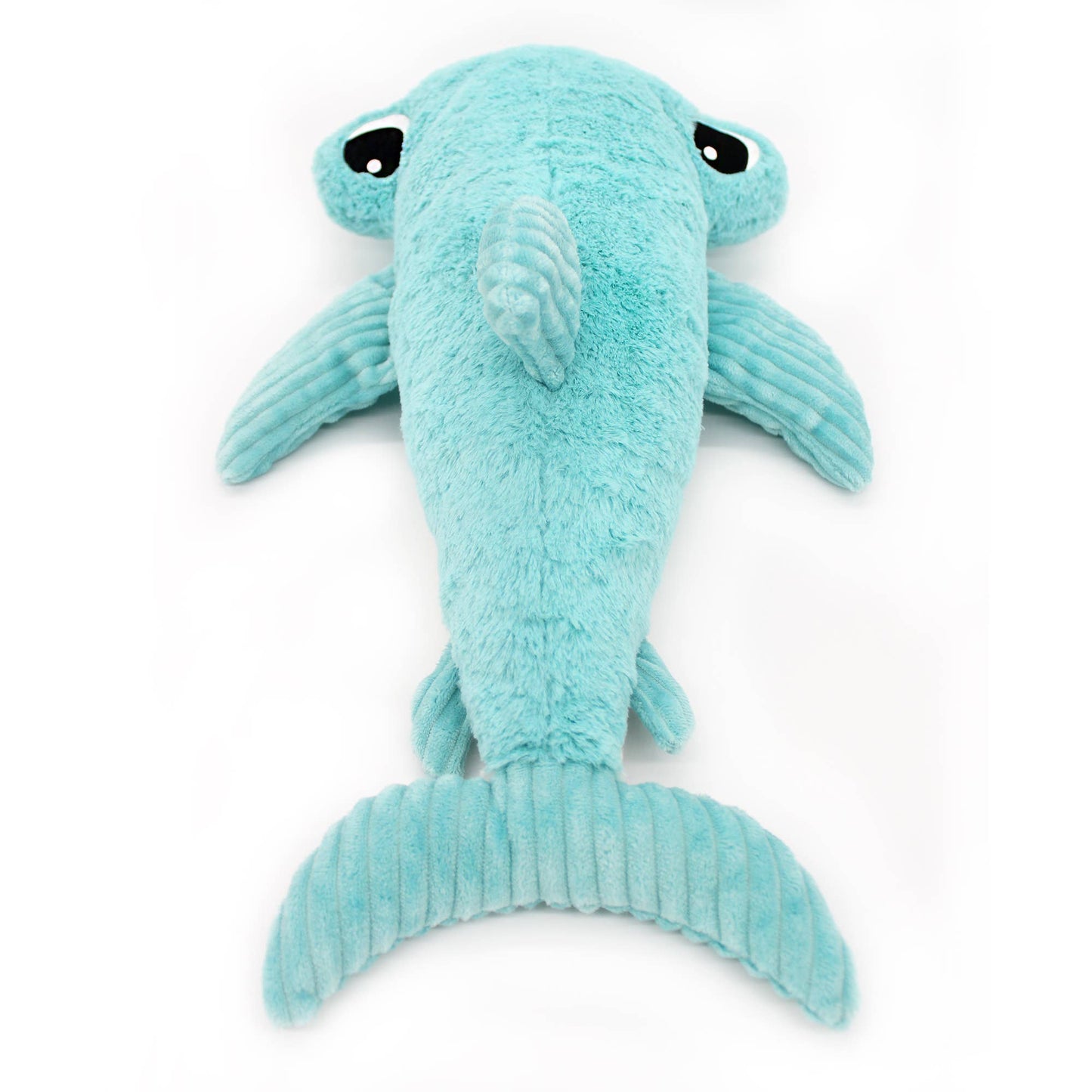 Peluche Ptipotos Maman et Bébé Requin Marteau - Bleu Aqua