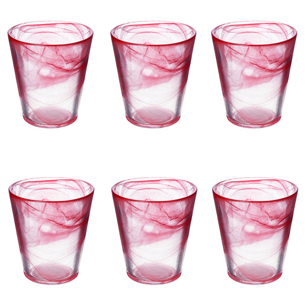 ALABASTRO CONICAL WATER GLASS 250ML RED - 2188596