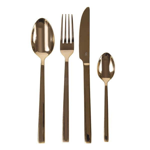 LEXINGTON CUTLERY SET 24 PCS SHINY COPPER - 2197801
