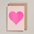 Carte St Valentin - Cœur Rose