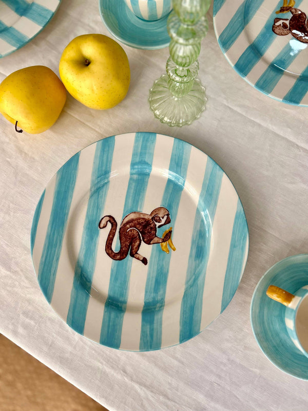 Assiette Singe et Bananes