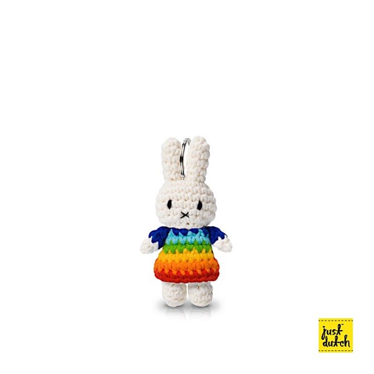 Miffy crocheted keychain