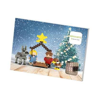 BRIXIES Postkarte Krippe
