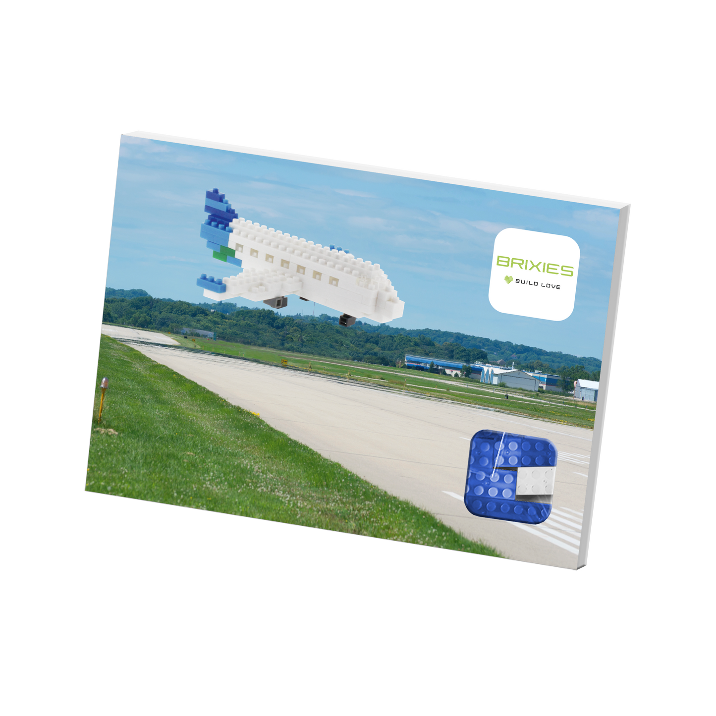 BRIXIES Postkarte Flugzeug
