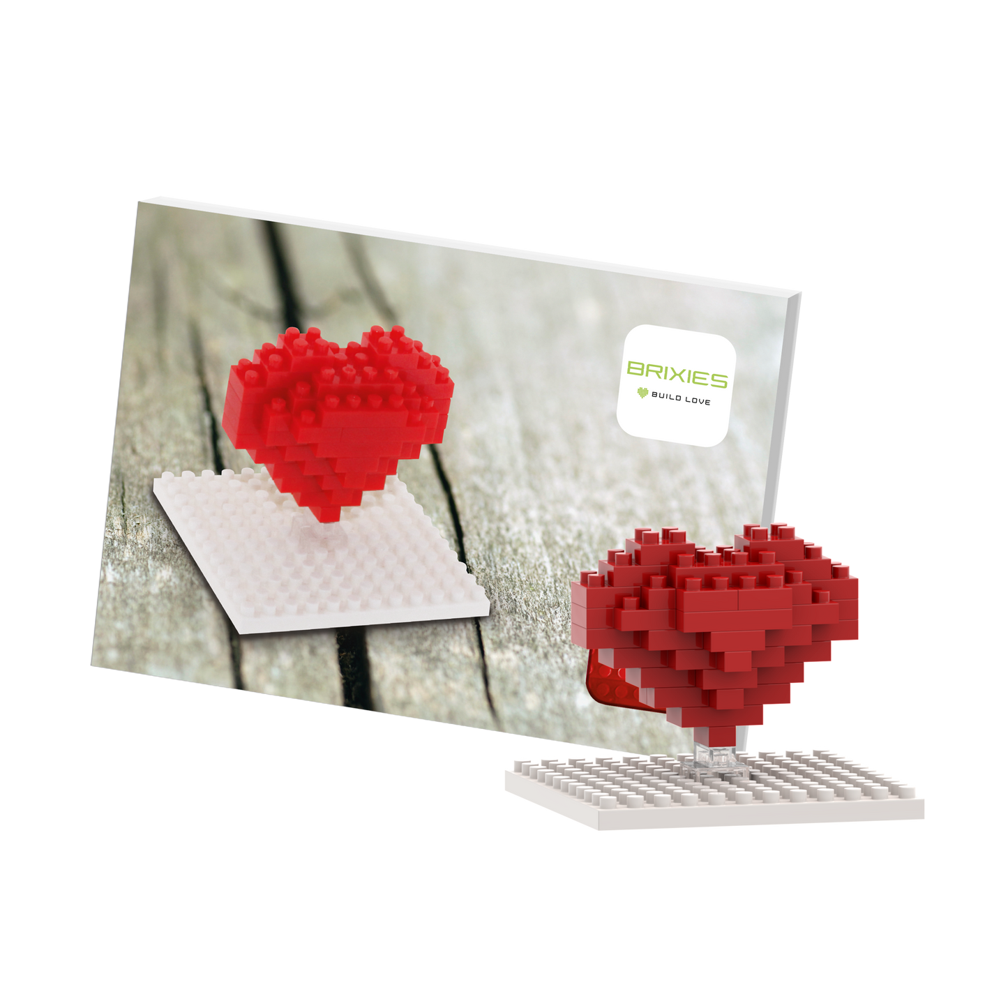 BRIXIES Postkarte Herz