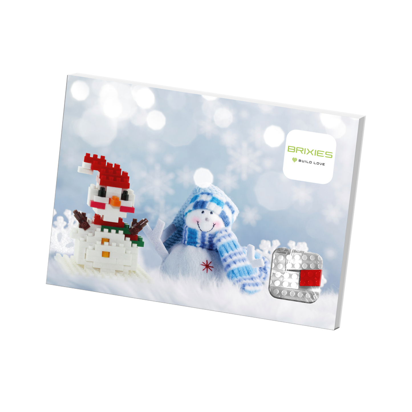BRIXIES Snowman Postcard