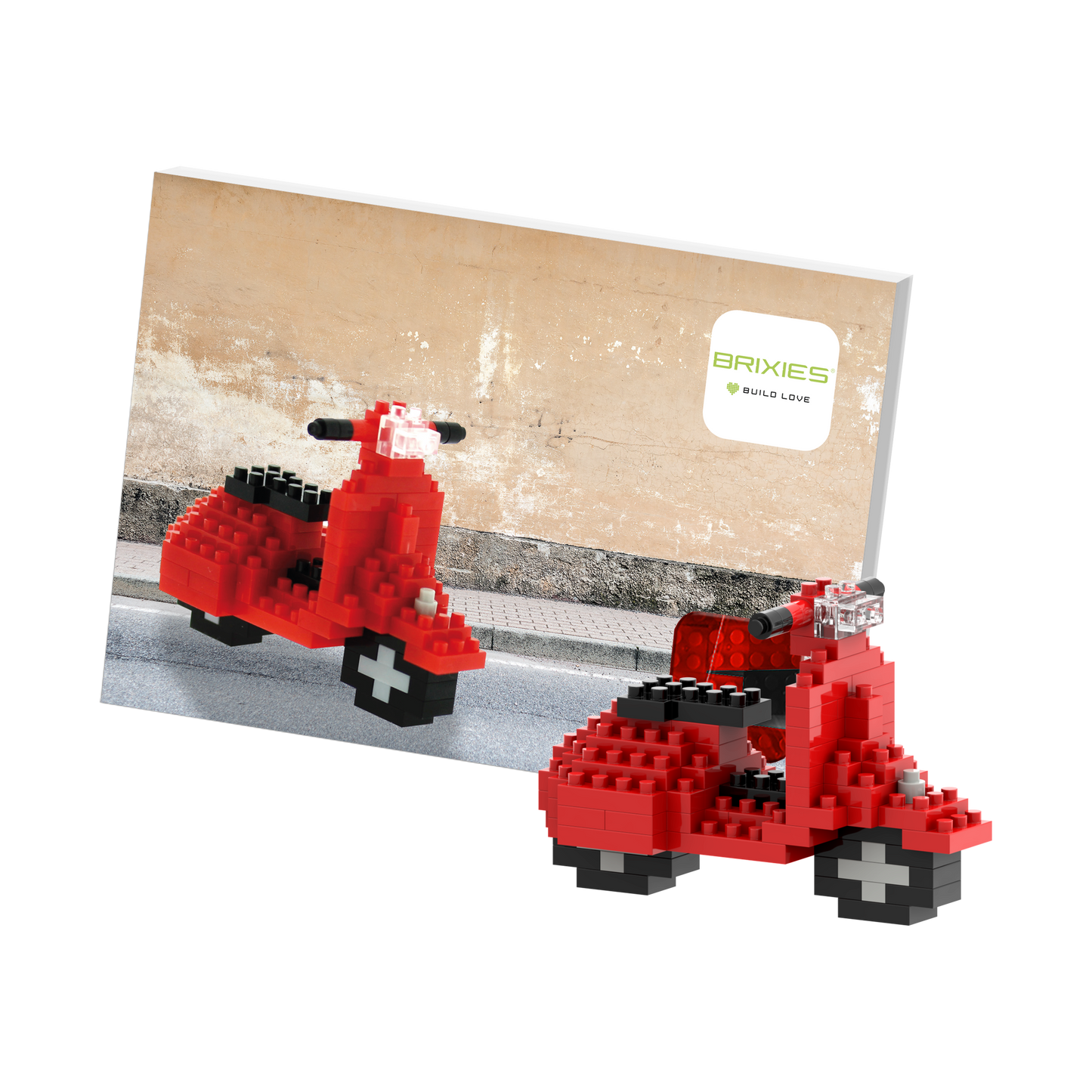 BRIXIES Scooter Postcard