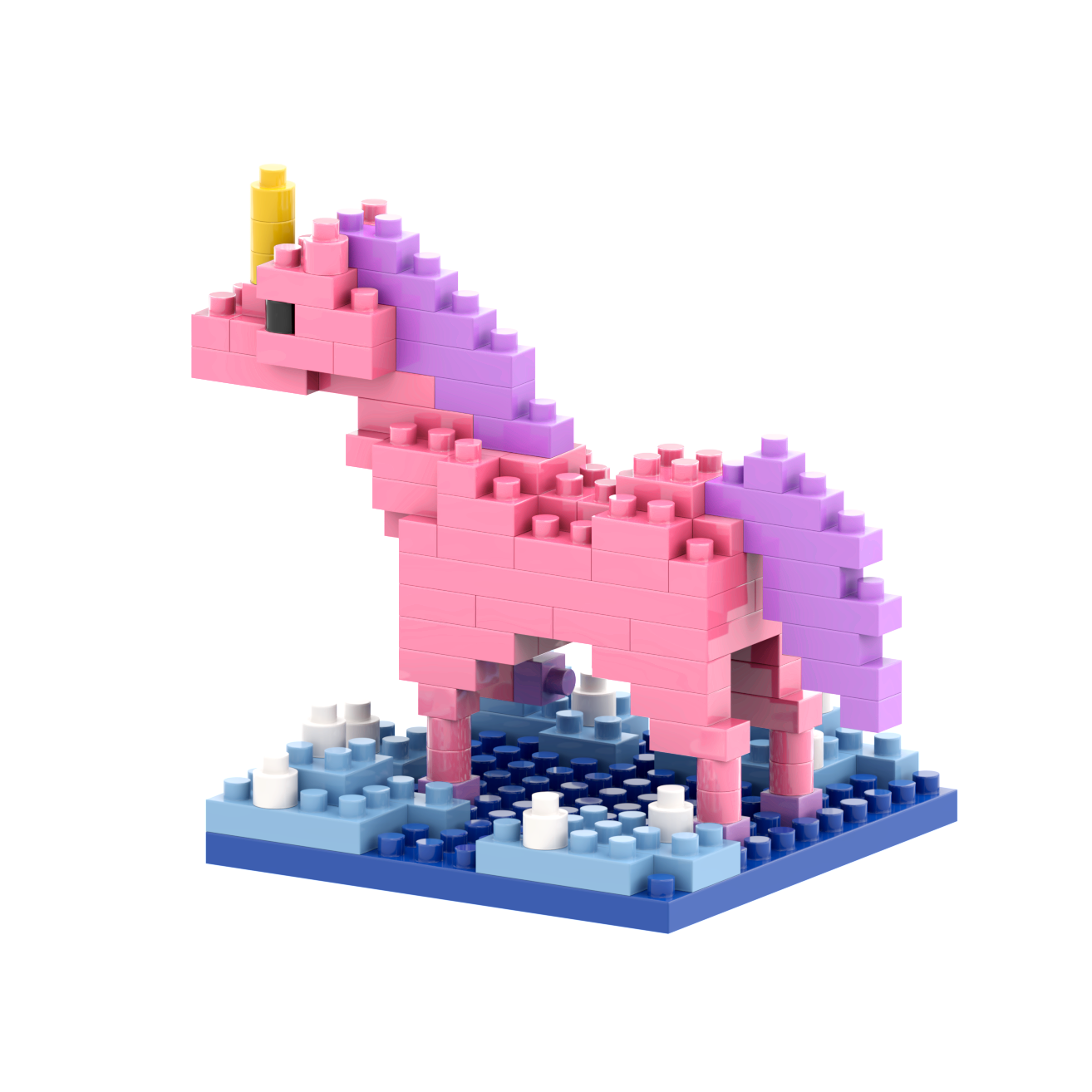 BRIXIES Postkarte Einhorn