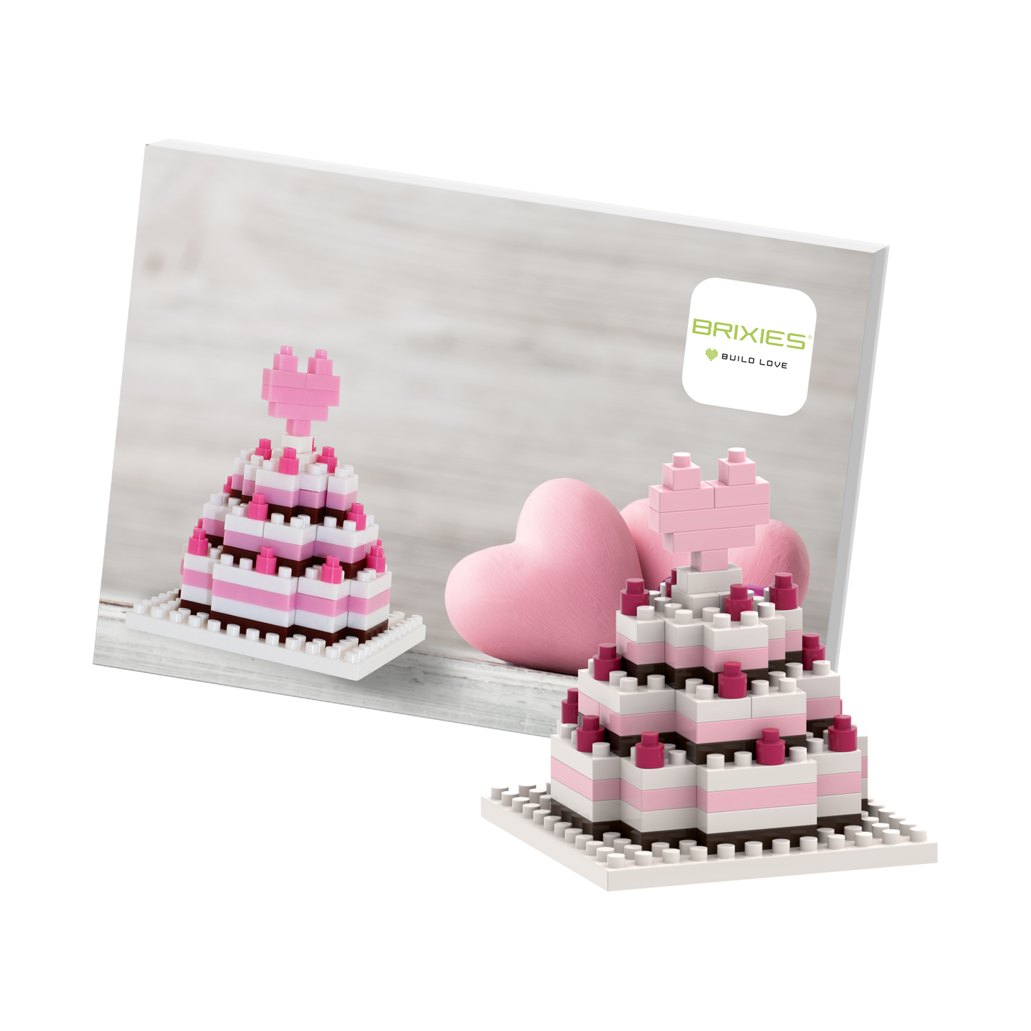 BRIXIES Postkarte Hochzeitstorte