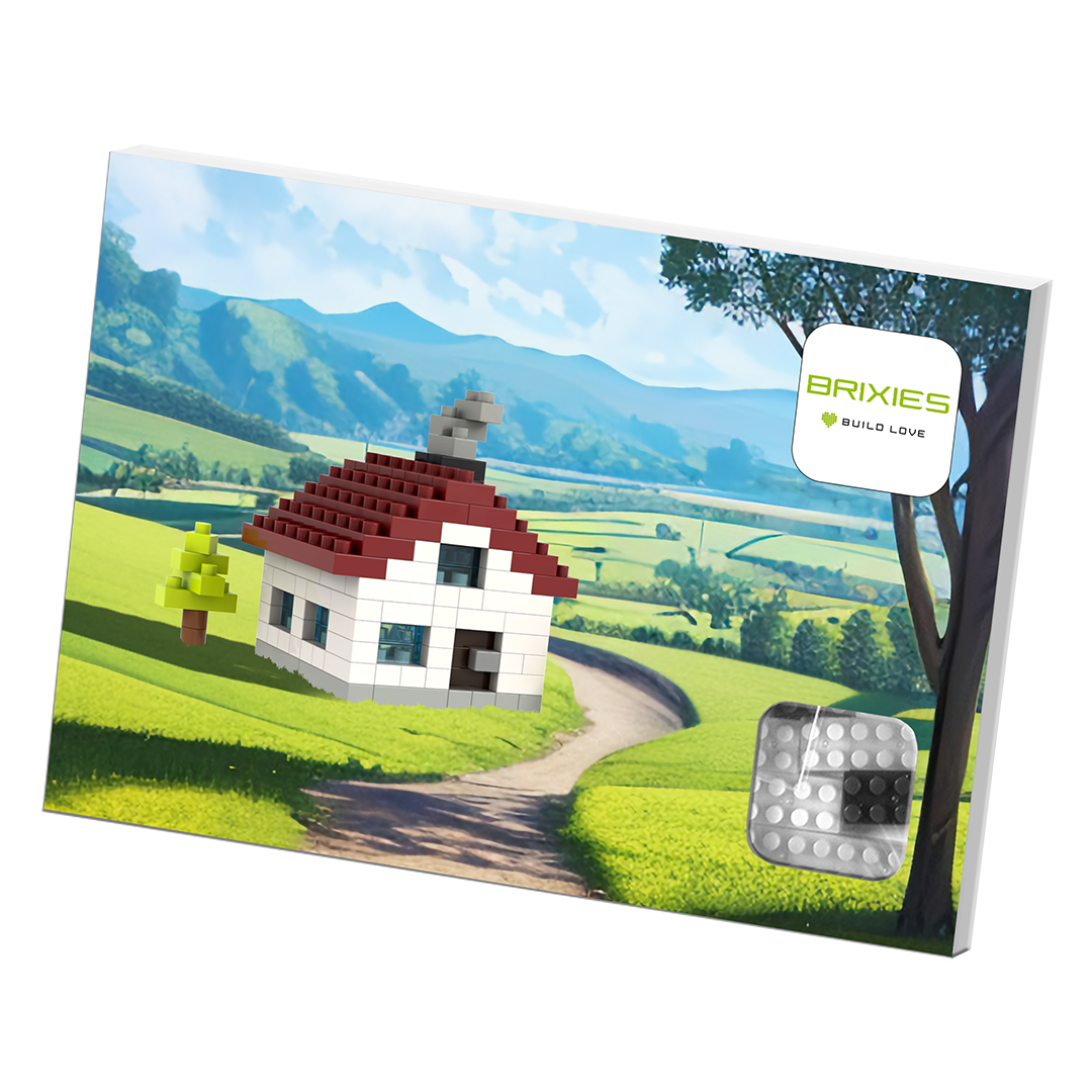 BRIXIES Postkarte Haus
