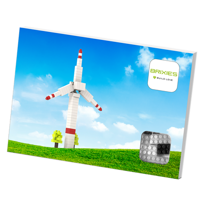 BRIXIES Postkarte Windrad