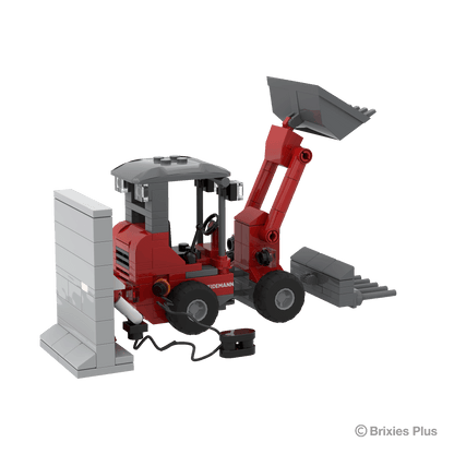 BRIXIES Plus Weidemann 1190e mit Wallbock + Schaufel
