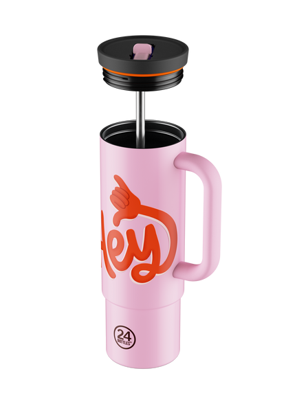 Straw Cup | Hey! Pink - 800 ml