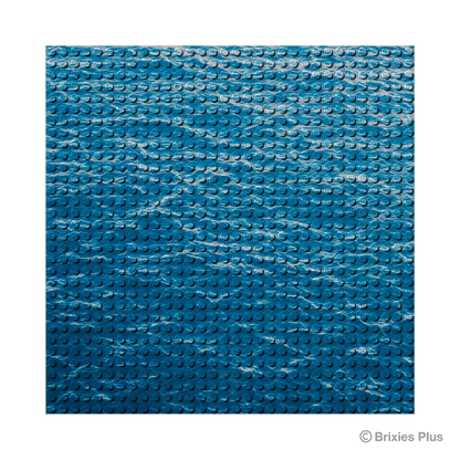 BRIXIES Plus Designer Plate Water 32 x 32 Studs