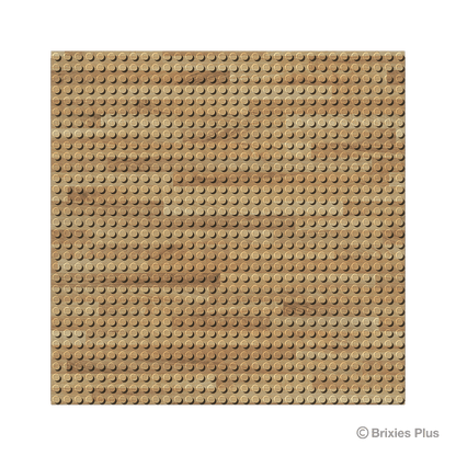 BRIXIES Plus Designer Plate Wood 32 x 32 Studs