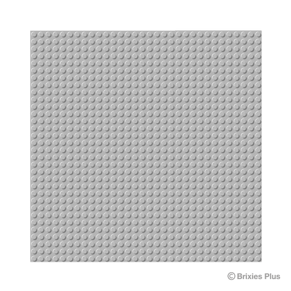 BRIXIES Plus Basis Platte Hellgrau 32 x 32 Noppen