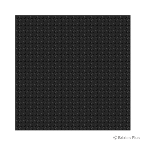 BRIXIES Plus Basis Platte Schwarz 32 x 32 Noppen