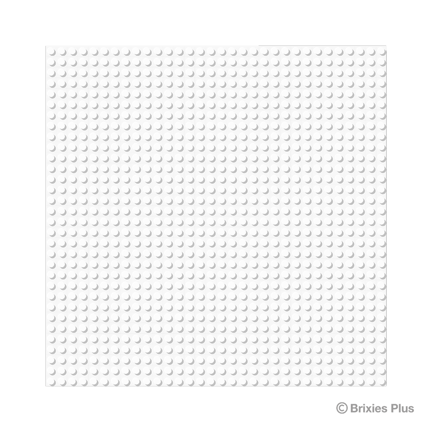 BRIXIES Plus Basis Platte Weiß 32 x 32 Noppen