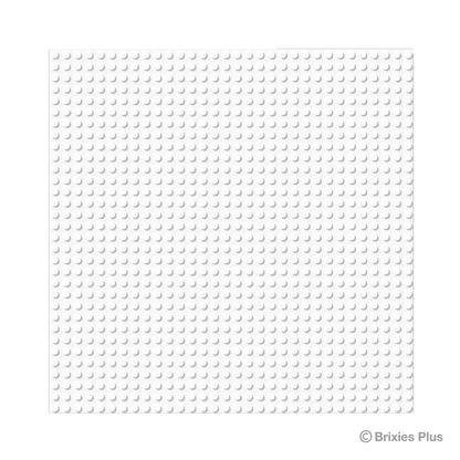 BRIXIES Plus Basis Platte Weiß 32 x 32 Noppen