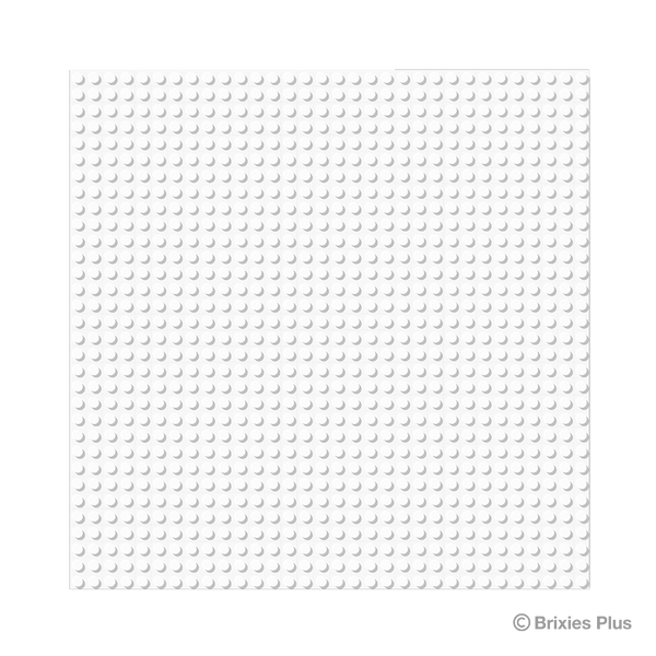 BRIXIES Plus Basis Platte Weiß 32 x 32 Noppen