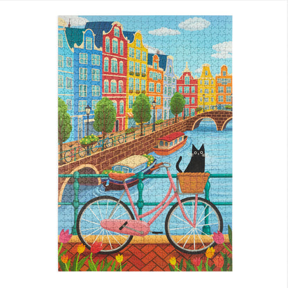 Puzzle Bike Ride in Amsterdam