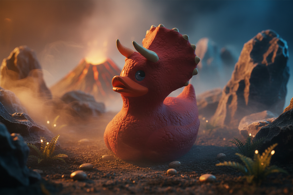 Triceratops-Ente
