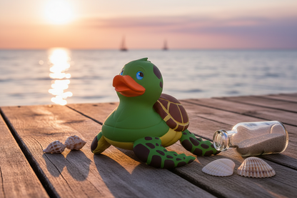 Sea turtle duck