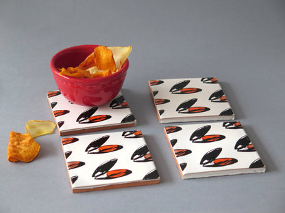Sous-verres en céramique Moules design