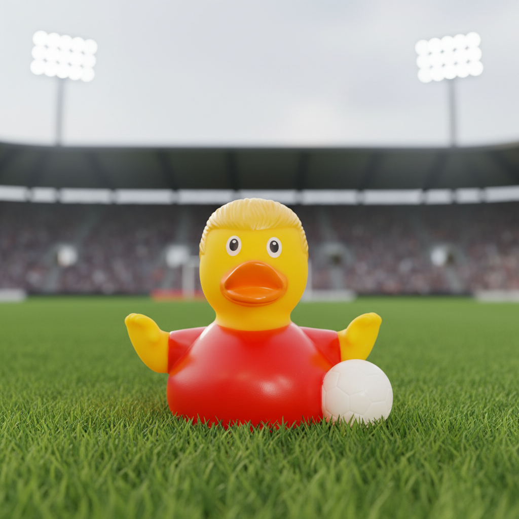 Canard Footballeur Star Rouge – vue produit 8