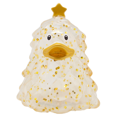 Canard Sapin de Noël Paillettes Dorées