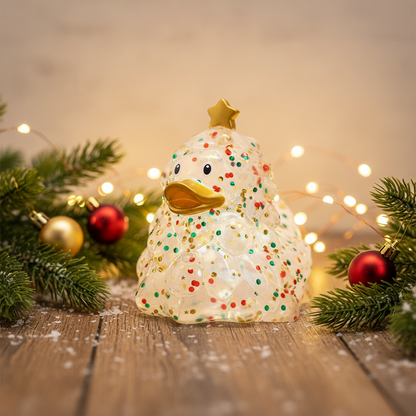 Canard Sapin de Noël Pailleté