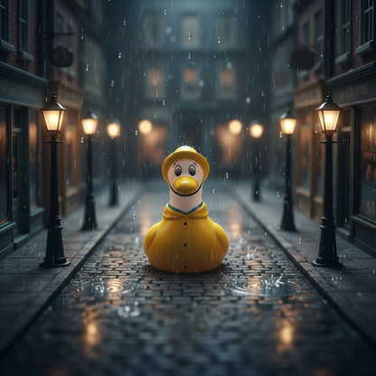 Seagull in a Yellow Raincoat