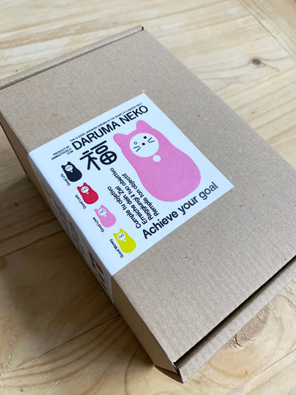 Chat Daruma Rose “Amour”