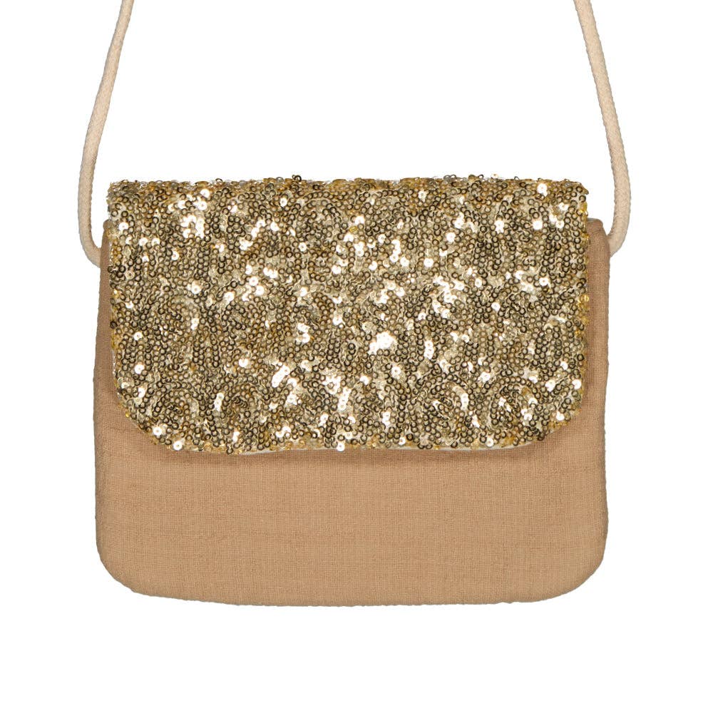 Handbag - Gold Sequins
