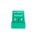 Calendrier Vert Petit Brillant Plein Couleur