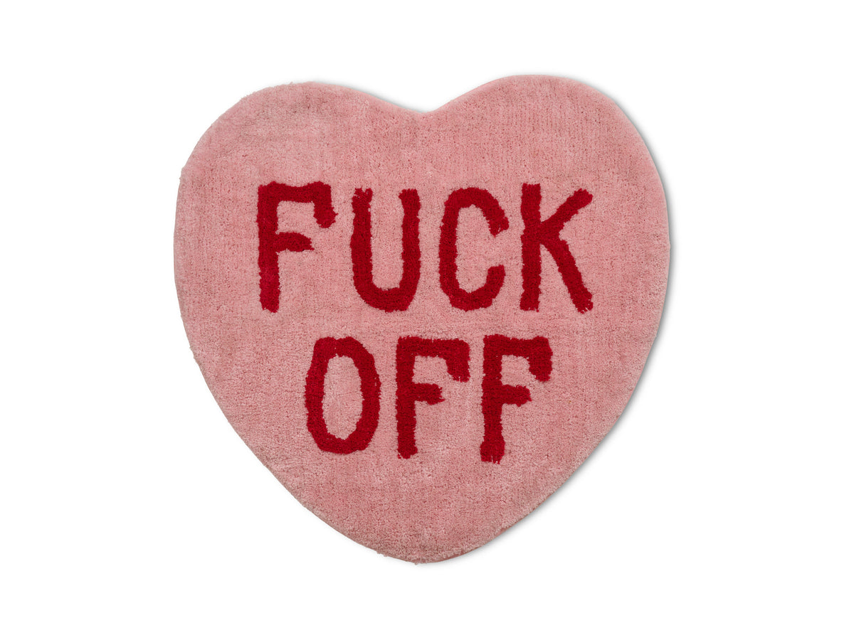 Tapis Cœur « Fuck Off » Bitten – Tapis original