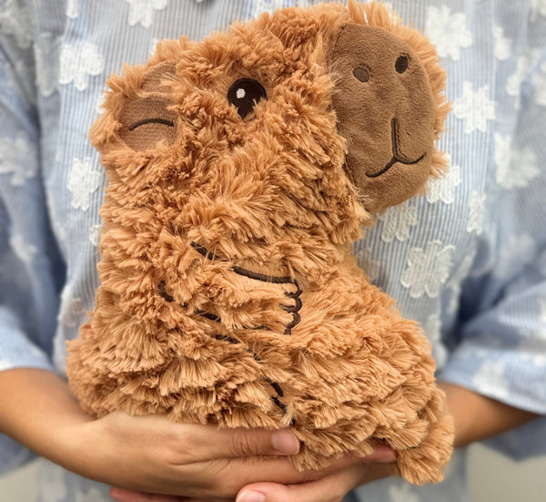 Heatable Huggable Shaggy Capybara