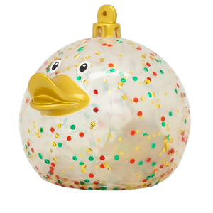 Canard Boule de Noël Pailleté