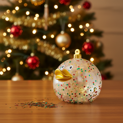 Canard Boule de Noël Pailleté – vue produit 2