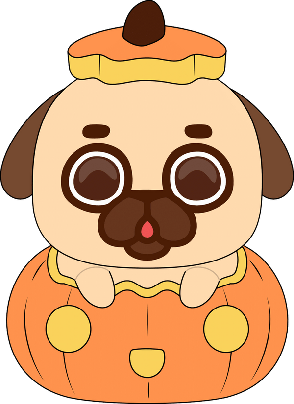 Halloween Puglie Plush (9in)
