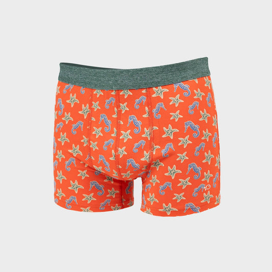Biologische katoenen boxershorts - Zeepaardje