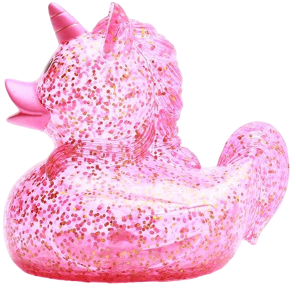 Canard Licorne Rose Pailleté