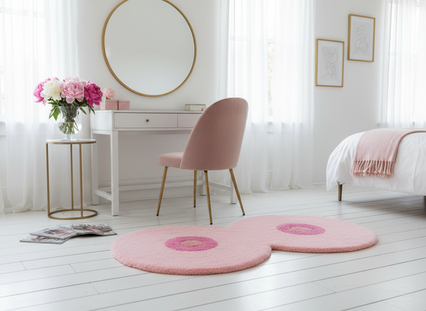 Tapis Seins Rose Bitten – Décoration original