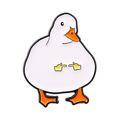 Pin's Canard Blanc Timide