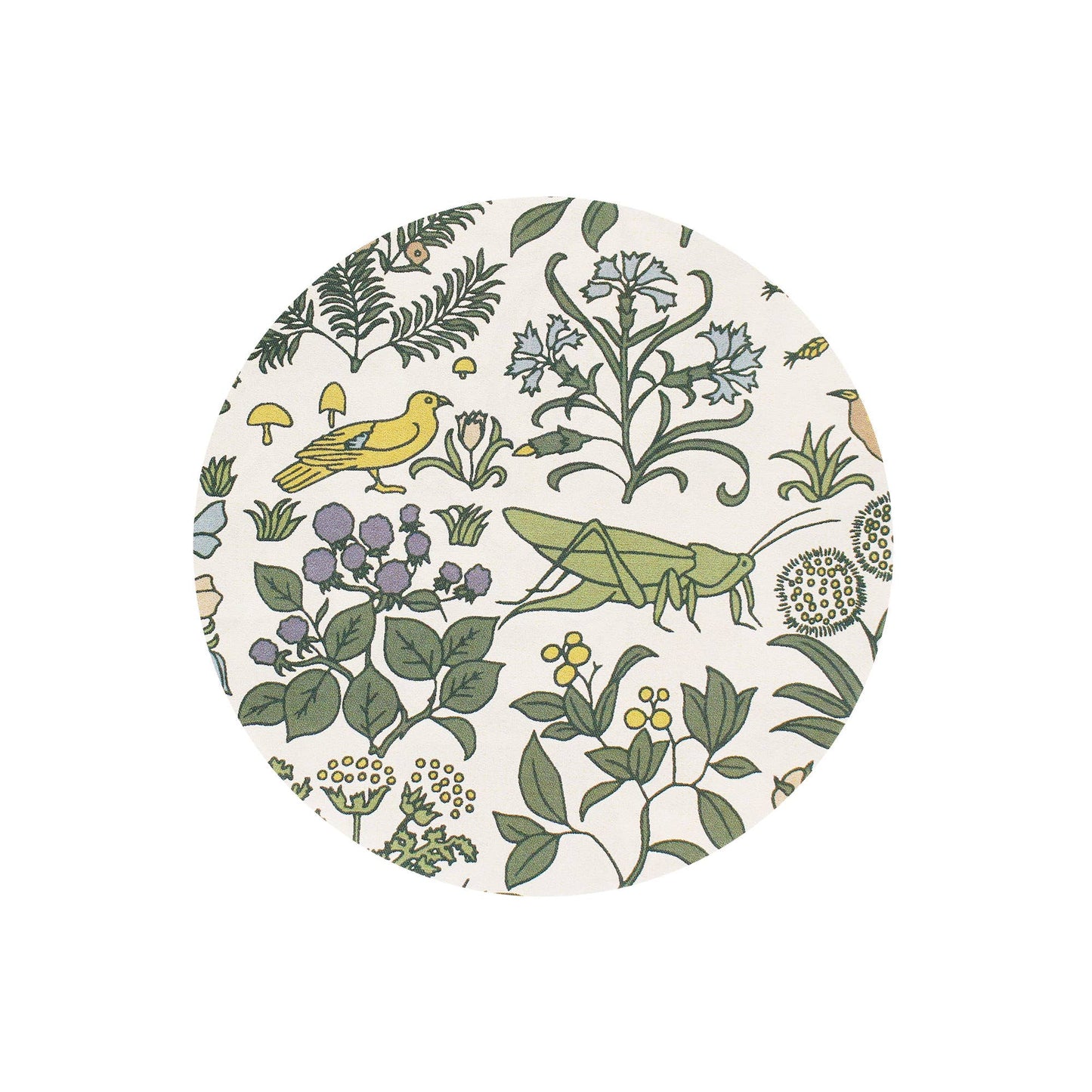 Voysey Ceramic Coaster - Botanical Garden Fauna and Flora